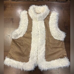 Women’s Sherpa/Suede Furry Vest